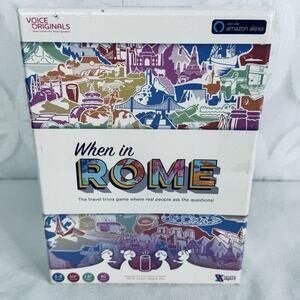 5 for $25| When in Rome Travel Trivia Game Amazon Alexa Family Board Games